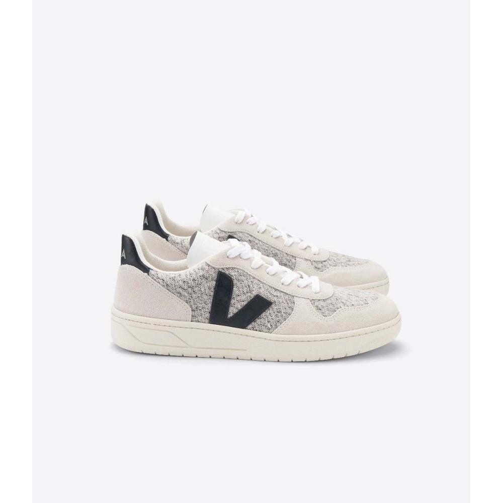 Αθλητικά Παπούτσια ανδρικα Veja V-10 FLANNEL White/Black | GR 334JPQ